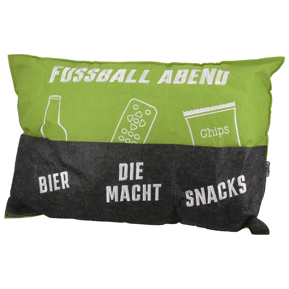 Fußball Kissen Matchday Lounge rechteckig grün WM 2026
