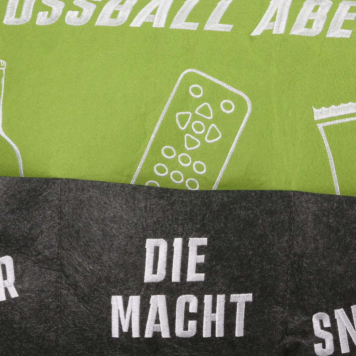 Fußball Kissen Matchday Lounge rechteckig grün WM 2026