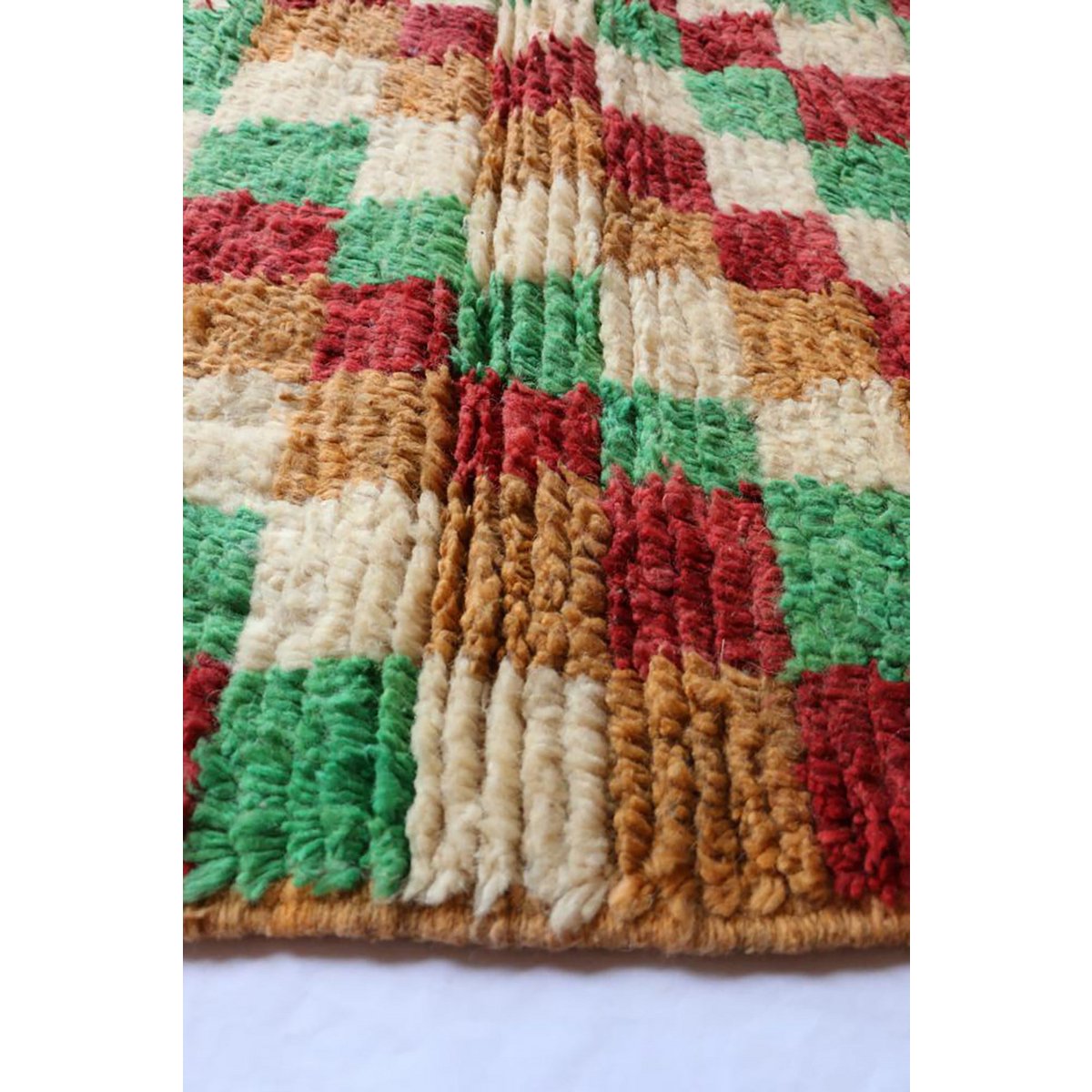 Marokkanischer Berber-Flurteppich aus reiner Wolle, 84 x 388 cm