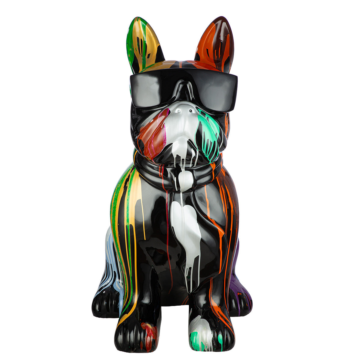 Skulptur Colores moderne Bulldogge Dekofigur 122 cm