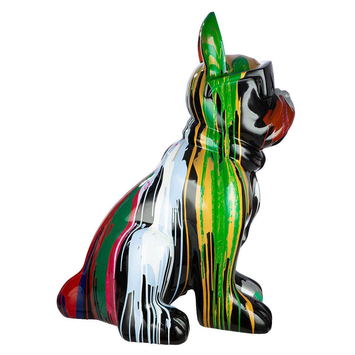 Skulptur Colores moderne Bulldogge Dekofigur 122 cm