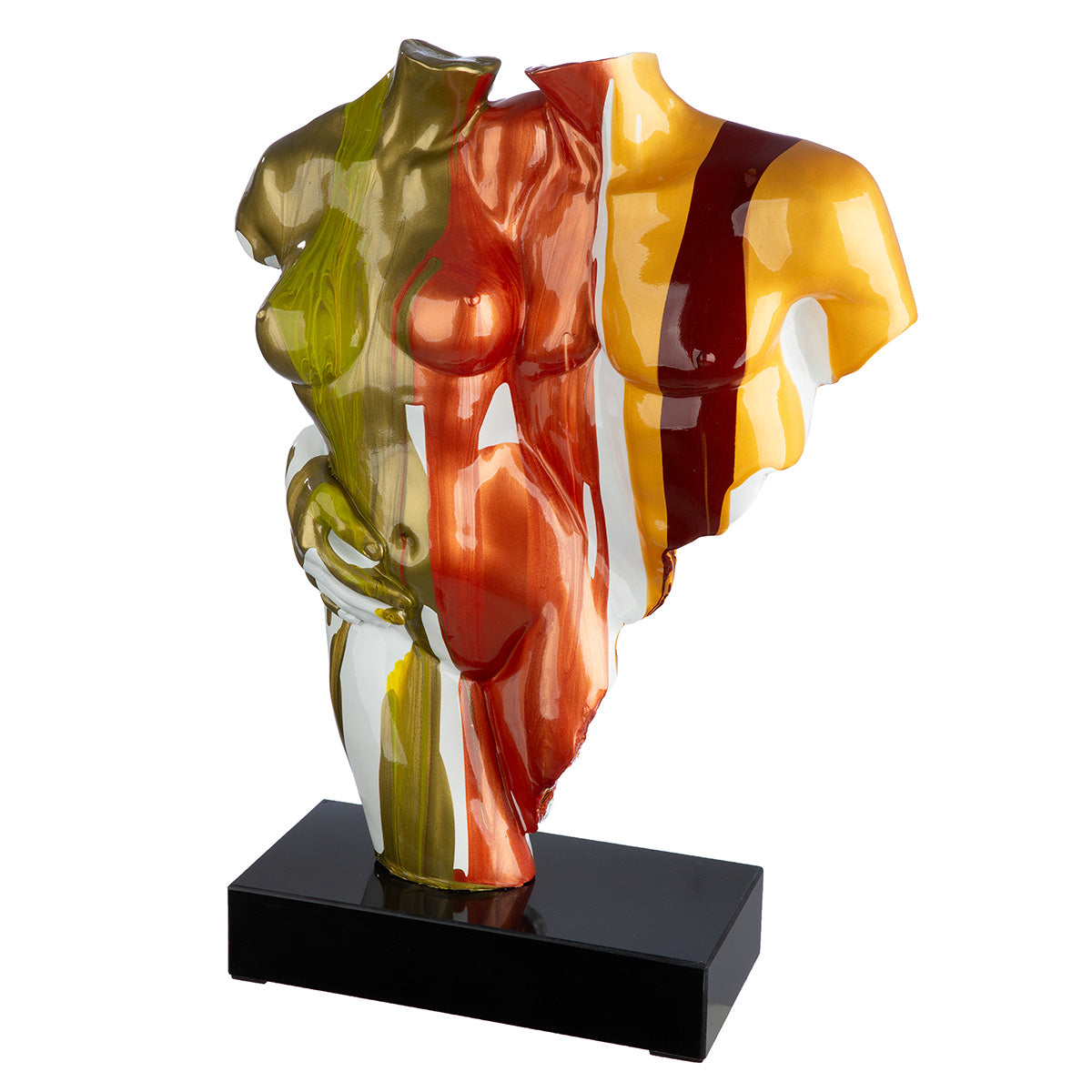 Skulptur Coppia Colorata moderner Torso Dekofigur 49 cm
