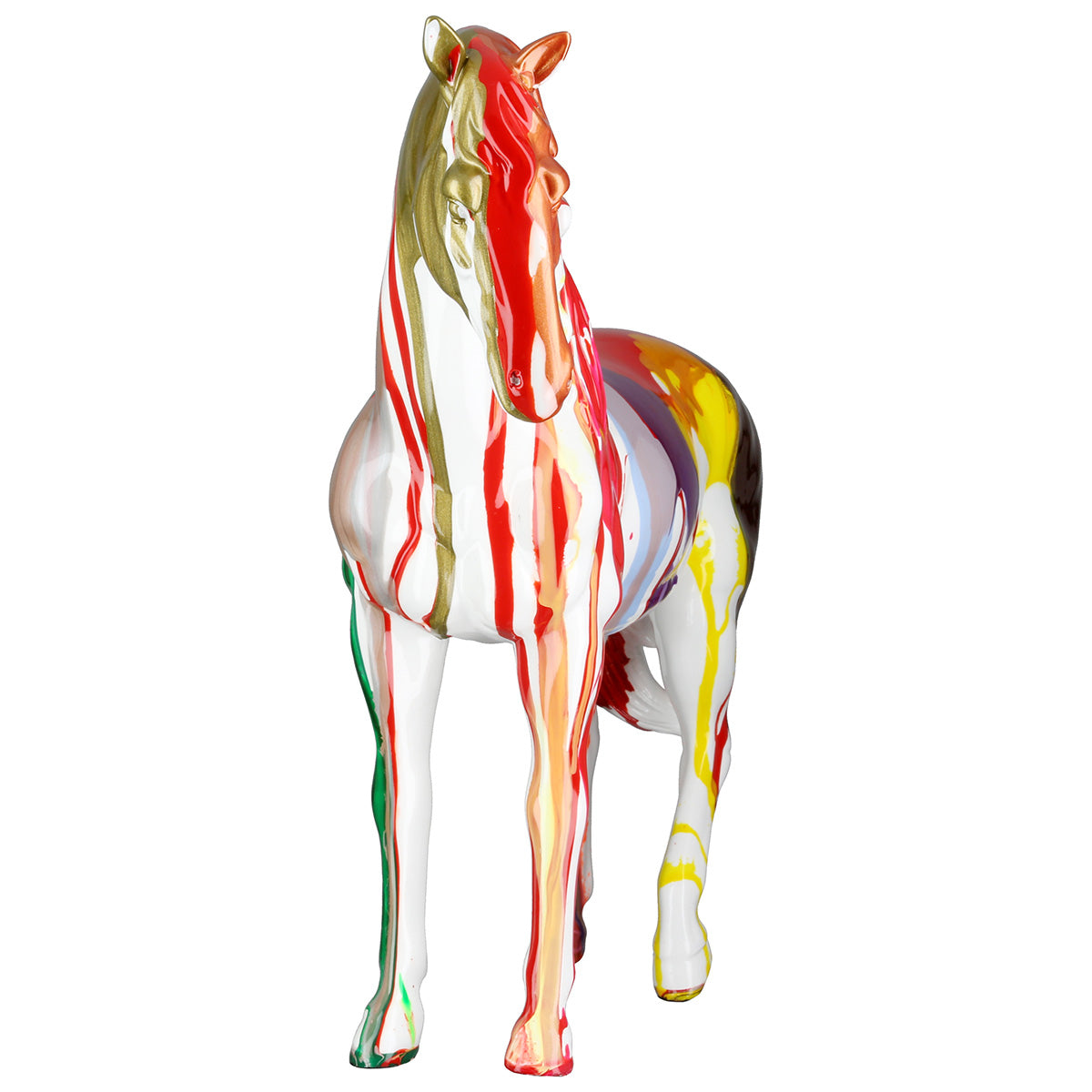 Skulptur Cavallo Pferdefigur moderne Dekofigur 34 cm
