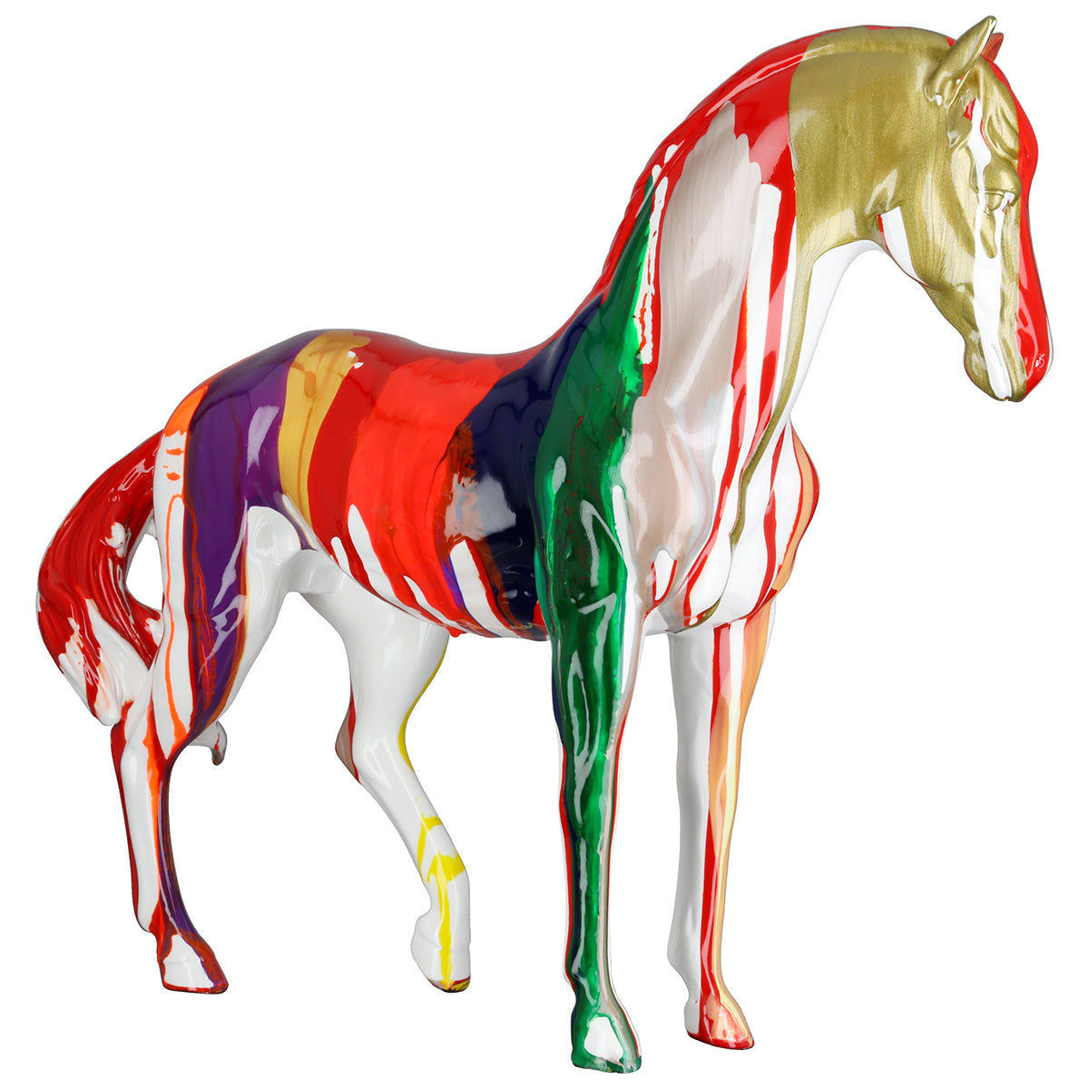 Skulptur Cavallo Pferdefigur moderne Dekofigur 34 cm