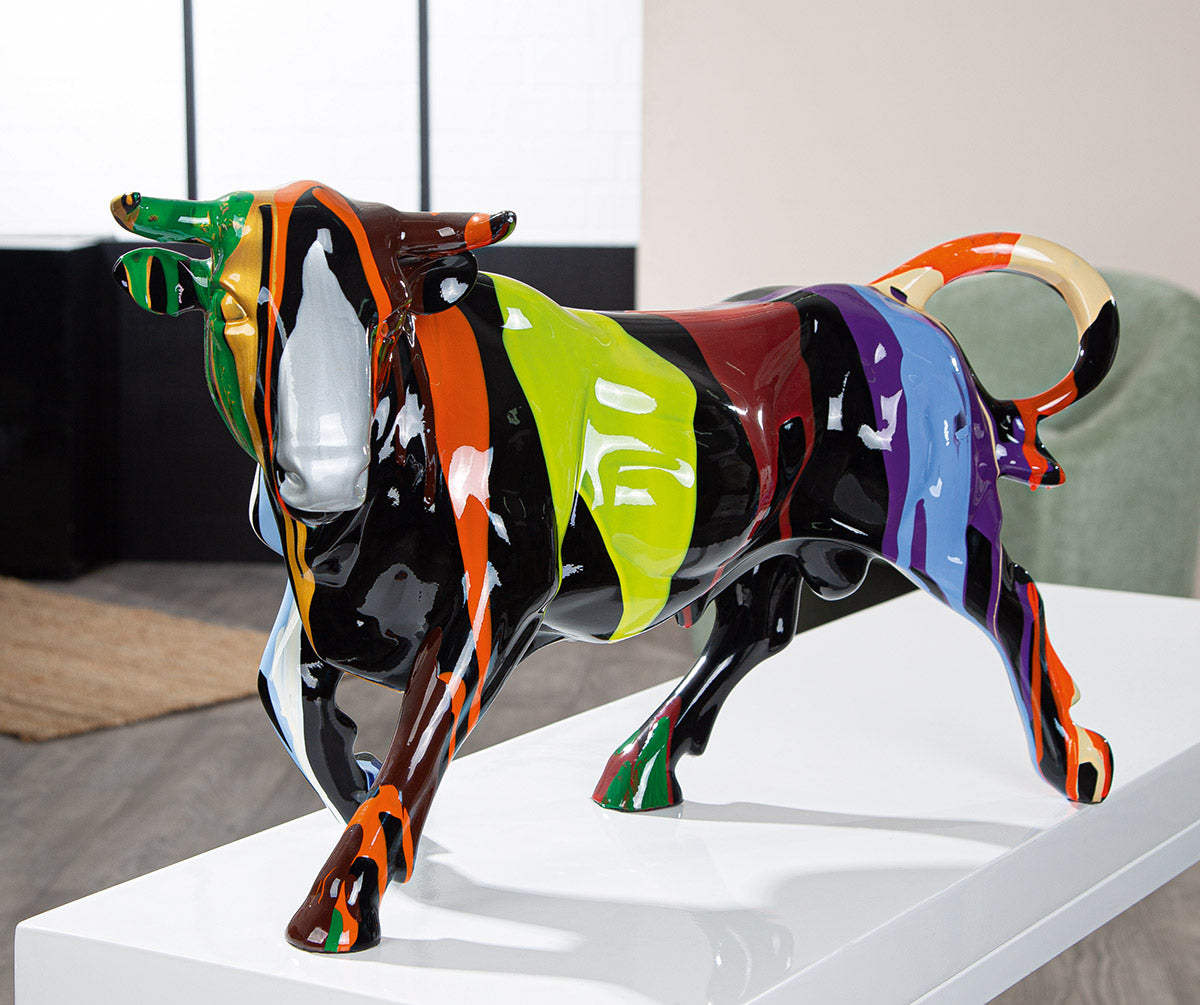 Dekofigur Stier Colorox mehrfarbig 60 x 40 cm