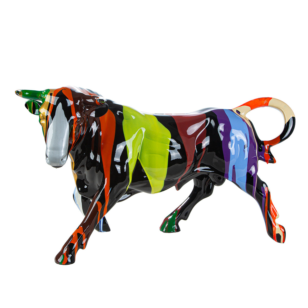 Dekofigur Stier Colorox mehrfarbig 60 x 40 cm