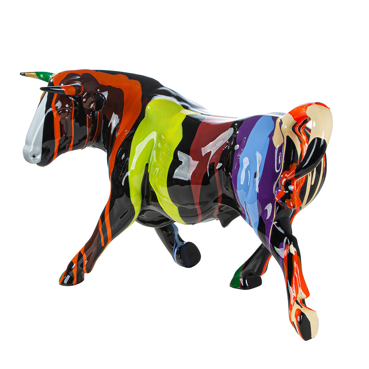 Dekofigur Stier Colorox mehrfarbig 60 x 40 cm