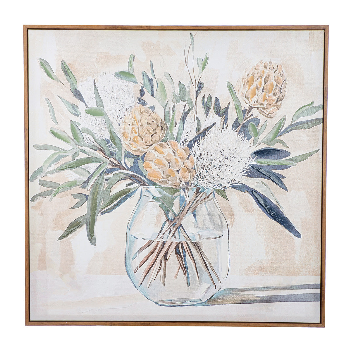 Wandbild Aurelia Floral Leinwand 80x80