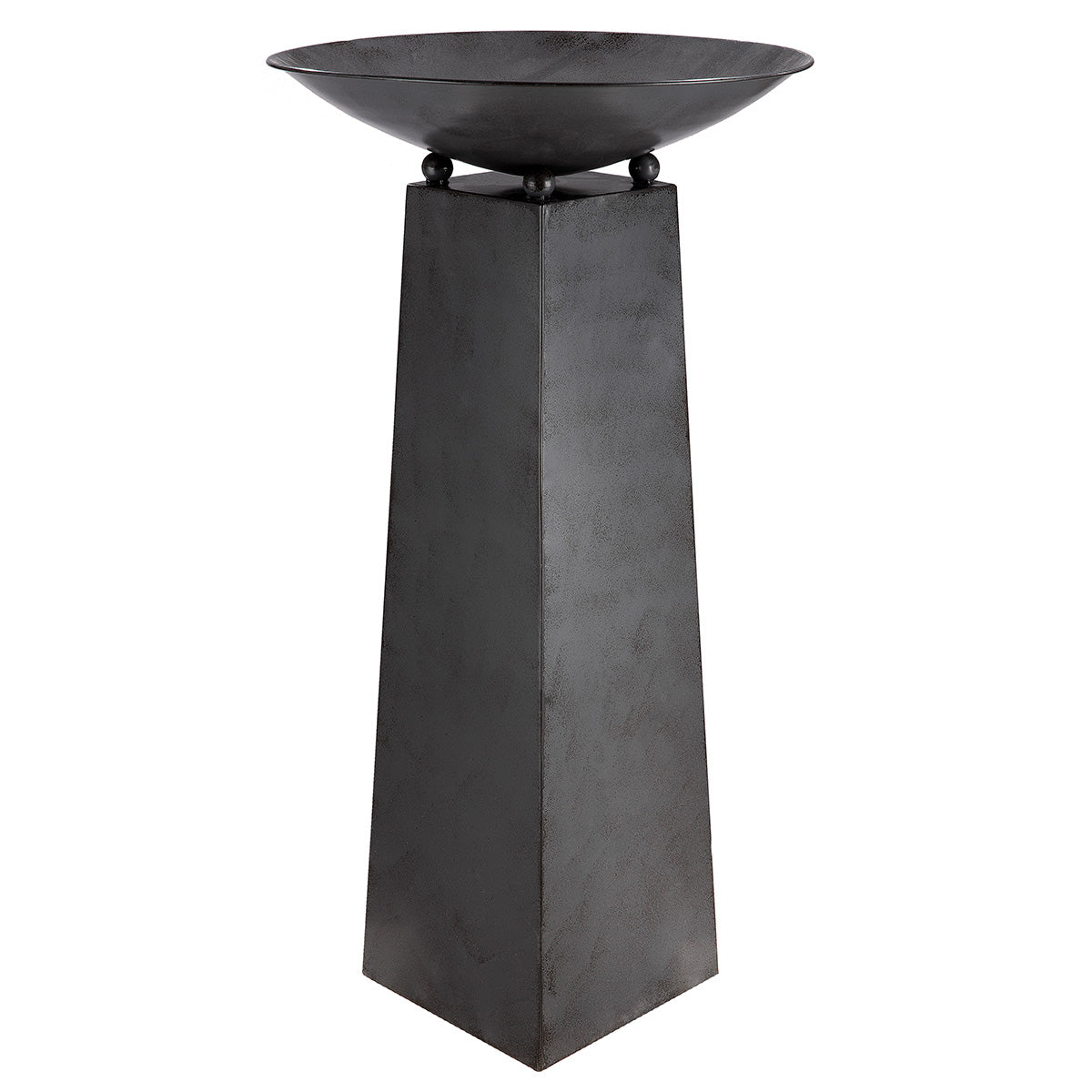 Ewige Liebe Schalenständer Metall Grau Antikfinish Dekoschale 95 cm