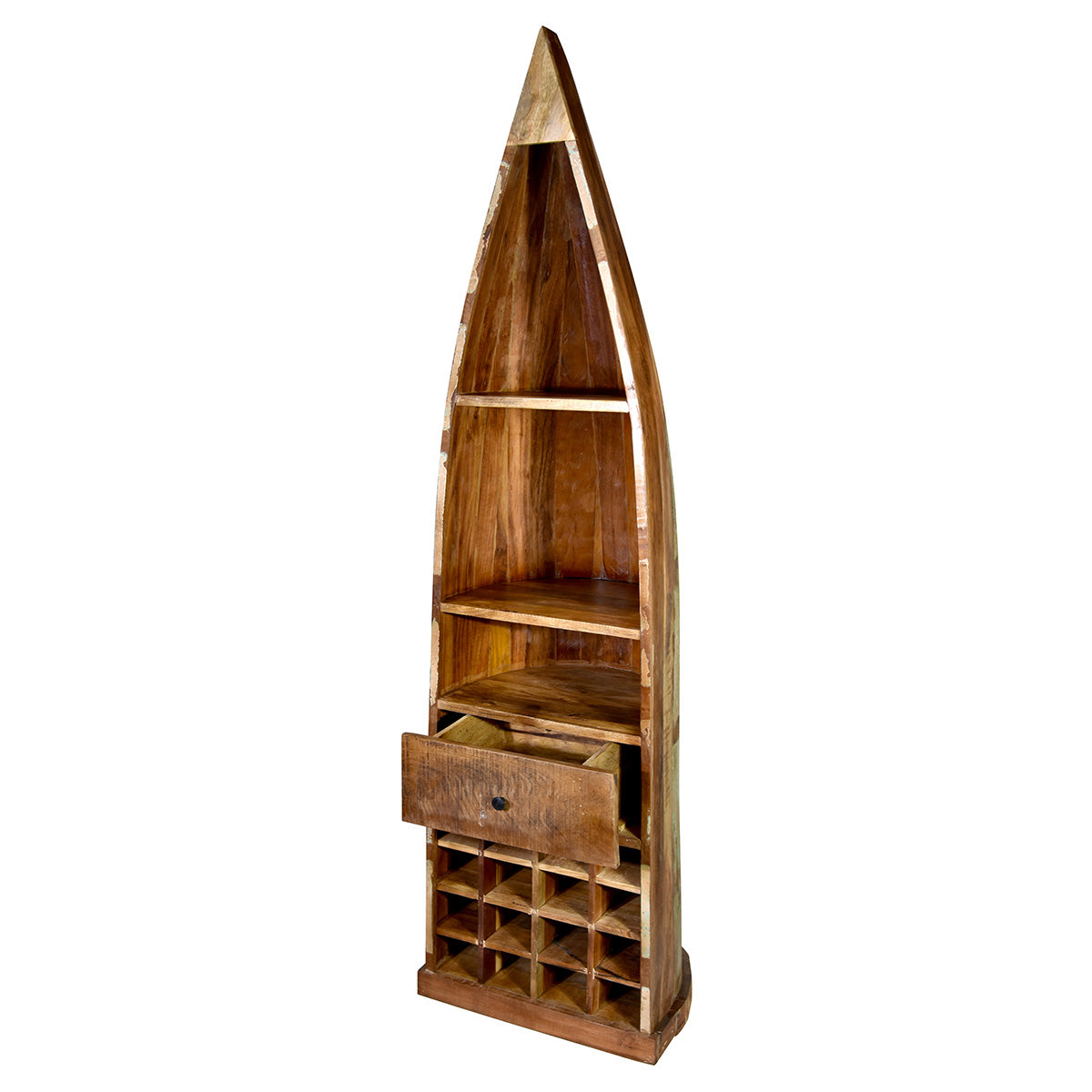Maritano Bootsregal Holz Antikfinish 210 cm Standregal
