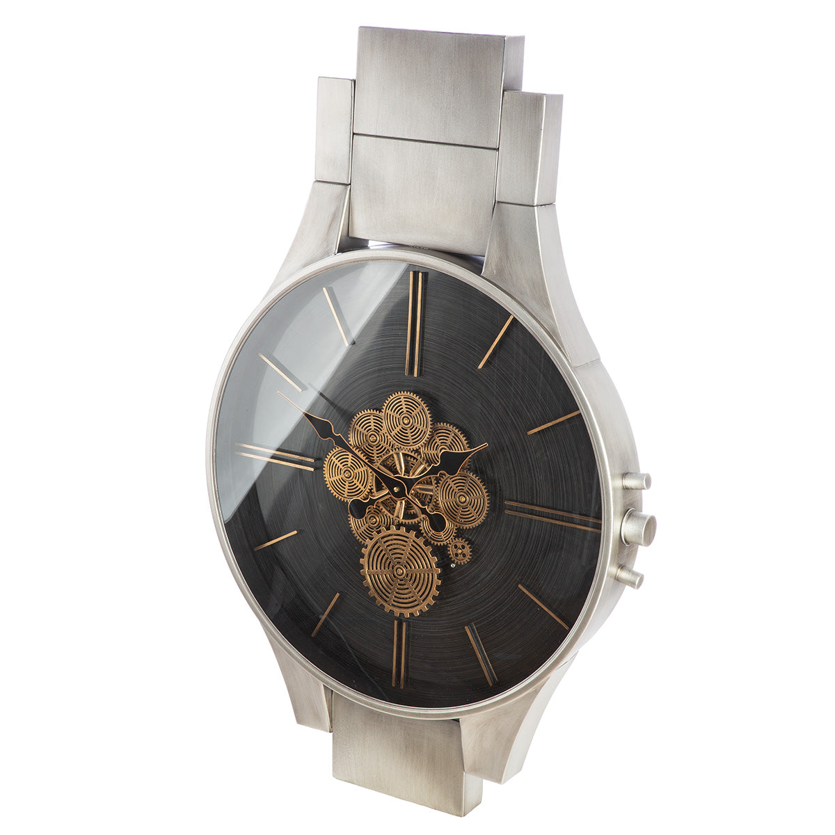 Wanduhr Timing moderne Designuhr mit Zahnrädern 99 cm