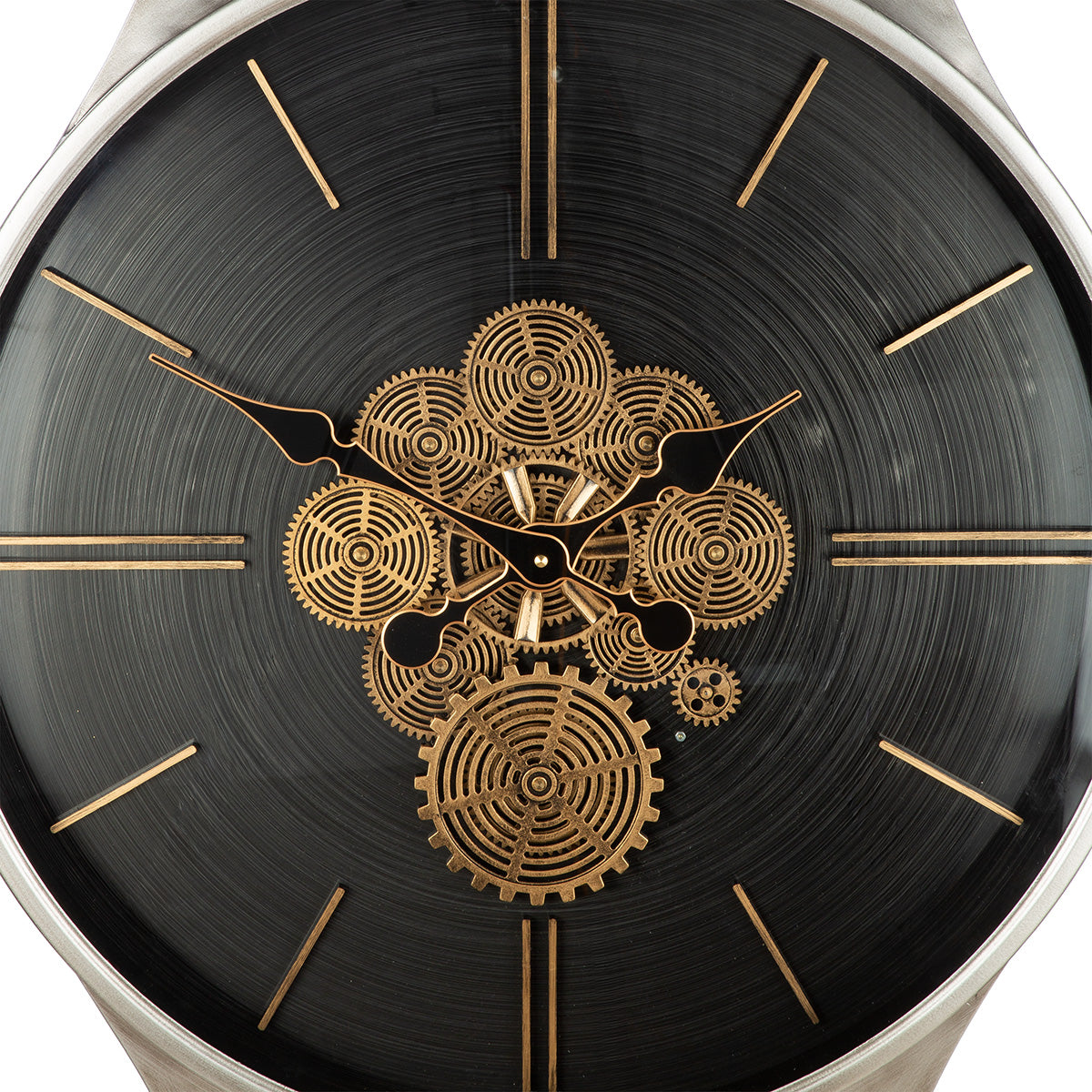 Wanduhr Timing moderne Designuhr mit Zahnrädern 99 cm