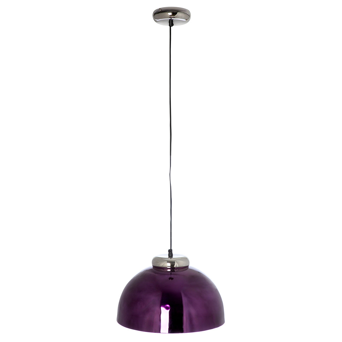 Hängeleuchte Lumina Rund Lila Metall 36 cm