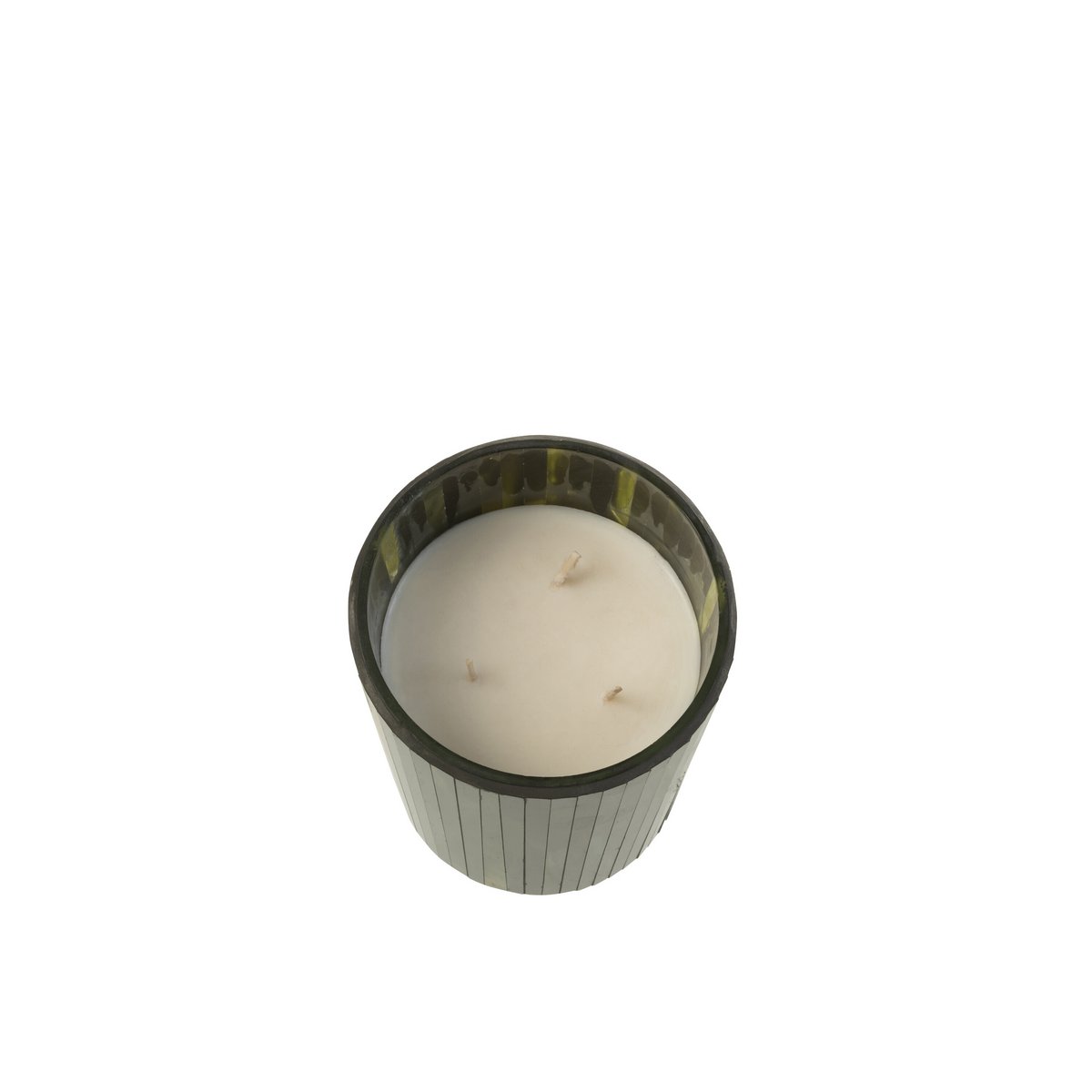 J-Line Duftkerze Noa – Herbal Serenity – Glas – grün – mittel – 55U