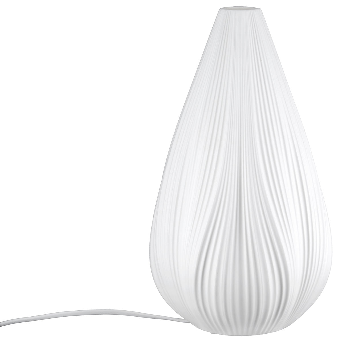 Tischleuchte Lumira Cocoon Weiß Porzellan 32 cm