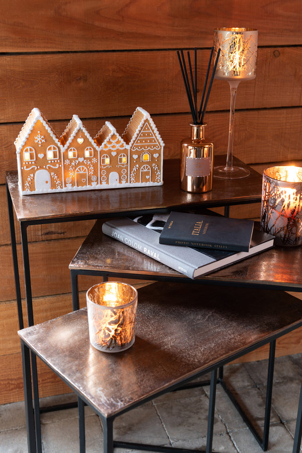 Verlicht Poly Peperkoekhuis - Magisch Kerstdecoratie Kersthuis