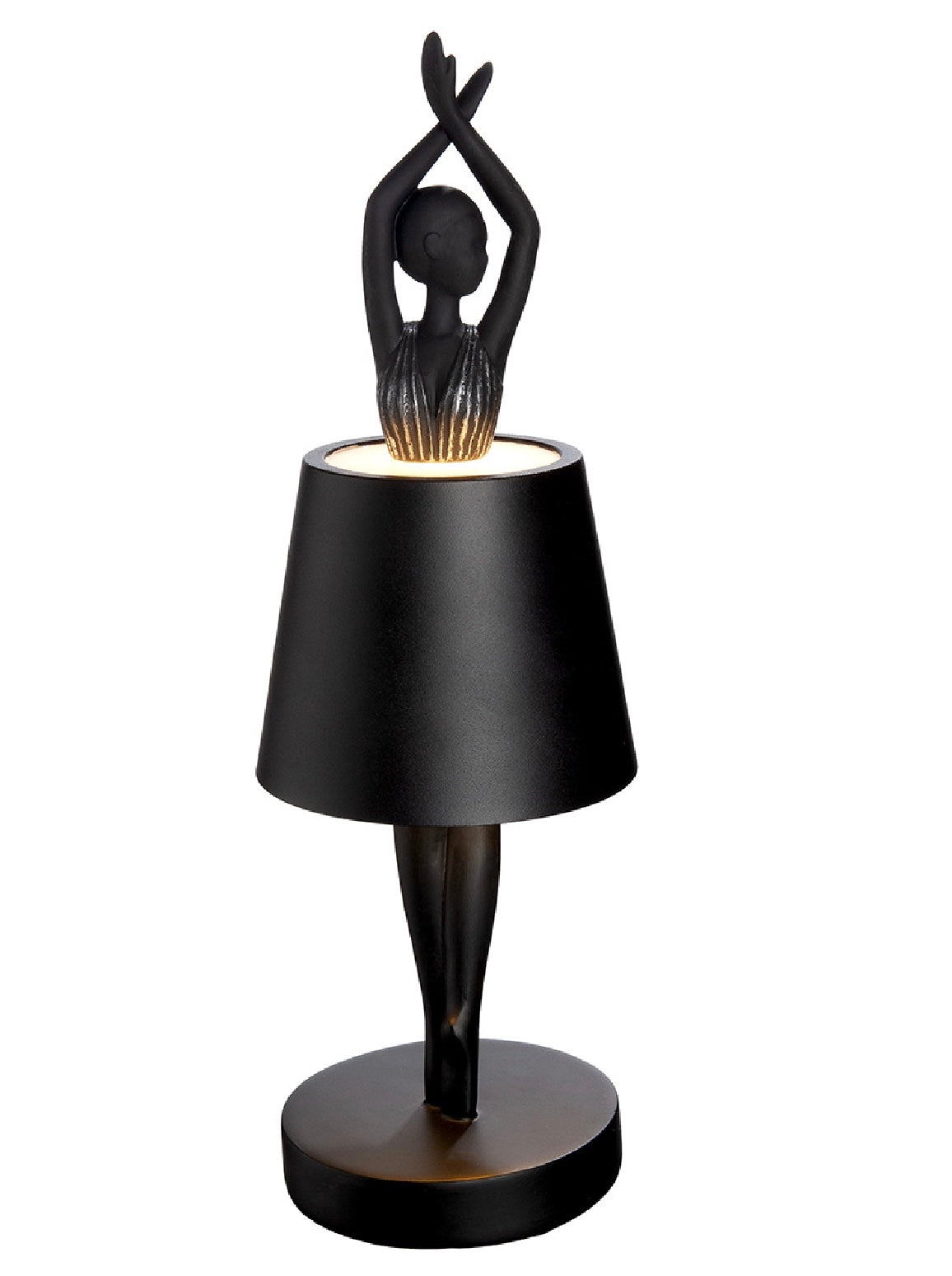 Tischleuchte Ballerina Odette LED Schwarz 2er Set