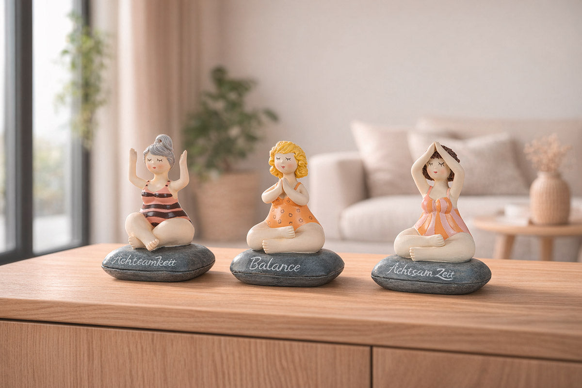 Dekofigur Frauen Yoga 3er Set Serenia