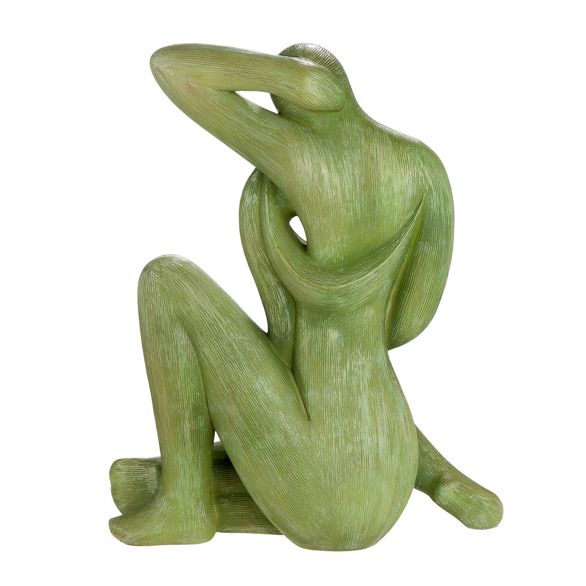 Figur Silent Movement Frauenskulptur modern grün