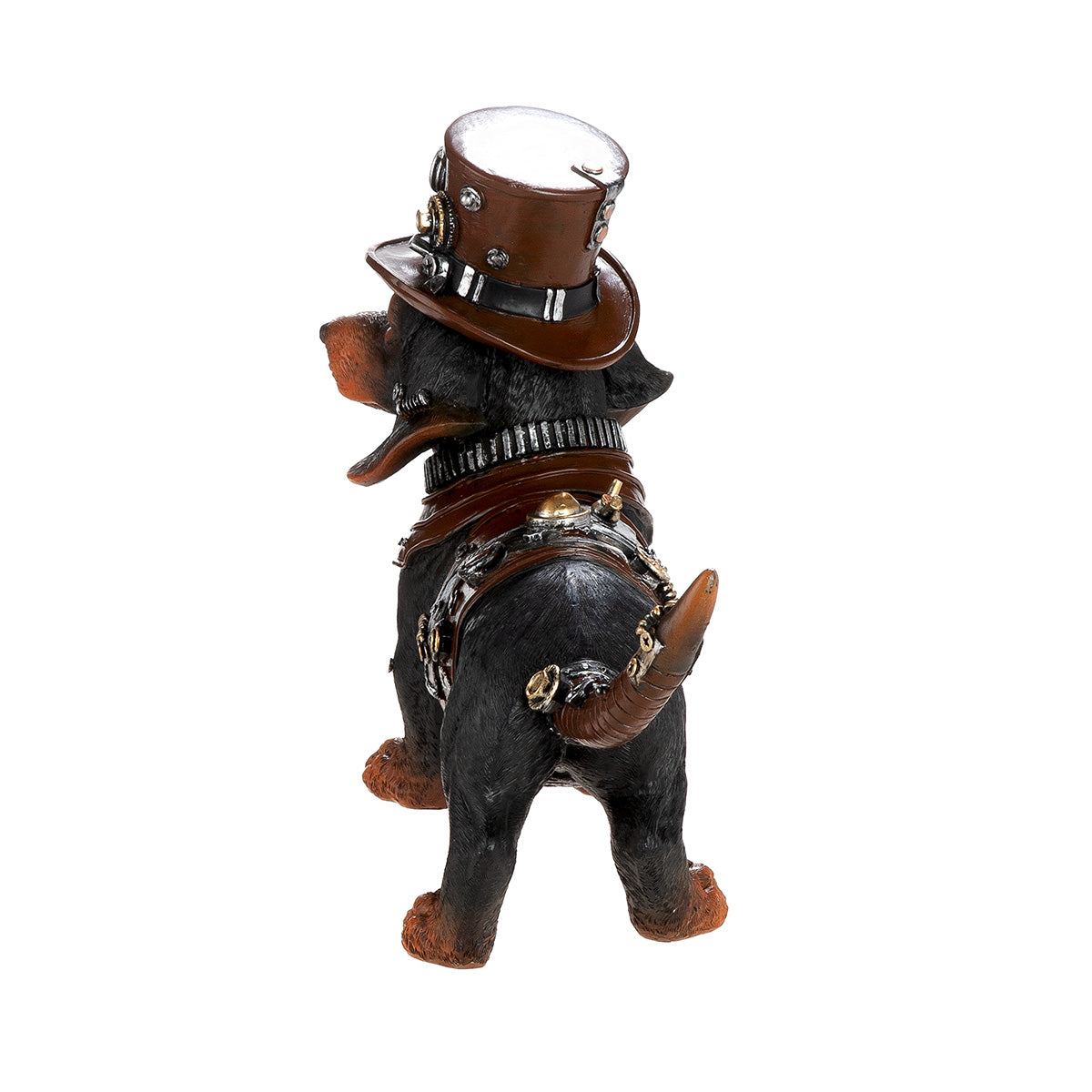 Dackel Figur Steampunk Bruno Gear braun schwarz Dekofigur