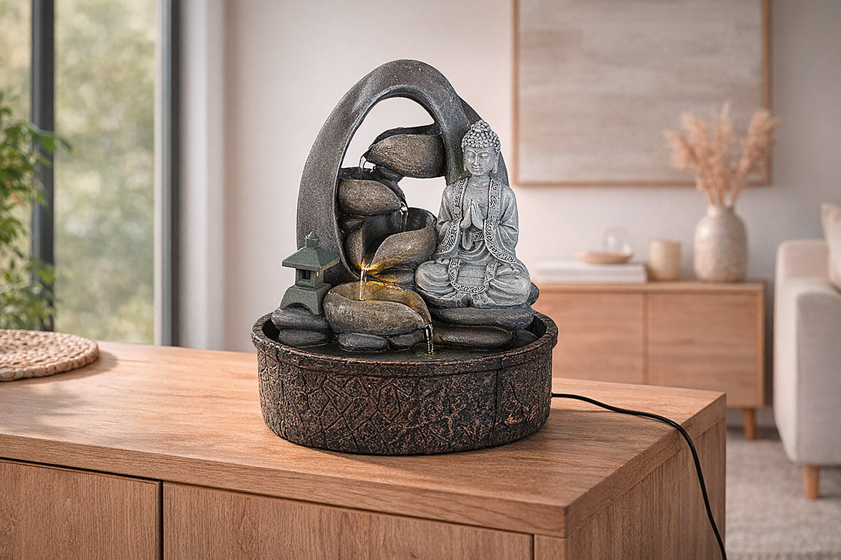 Tischbrunnen Samadhi Buddha Zenbrunnen Harmonie