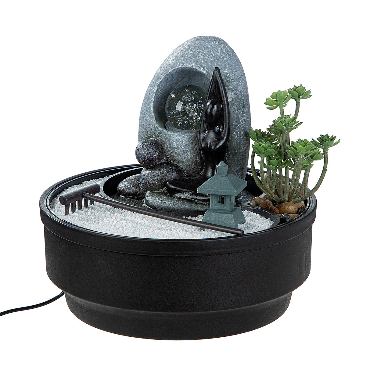Tischbrunnen Samadhi Zenbrunnen Balance rund 21cm