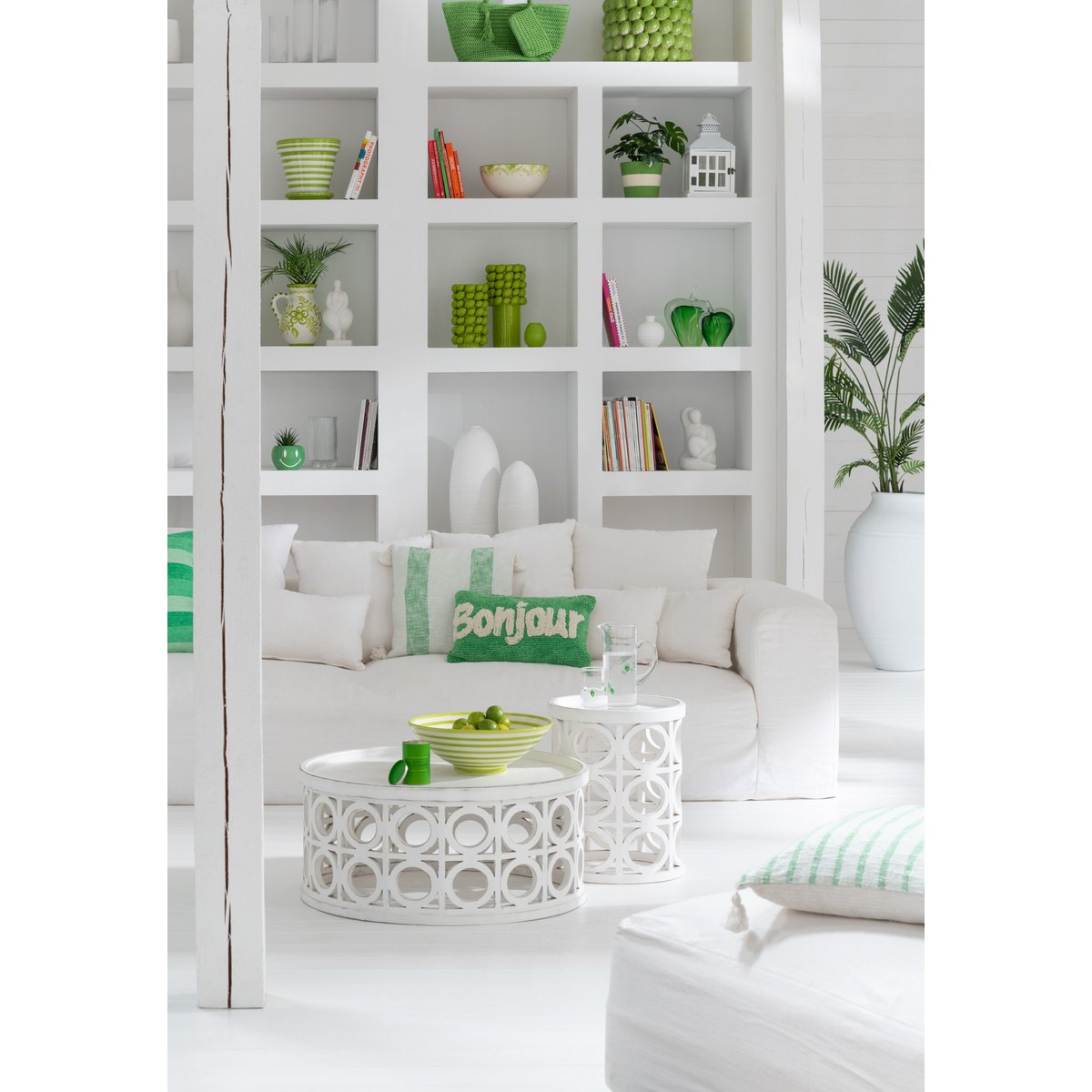 J-Line Vase Lime Cover Keramik Grün