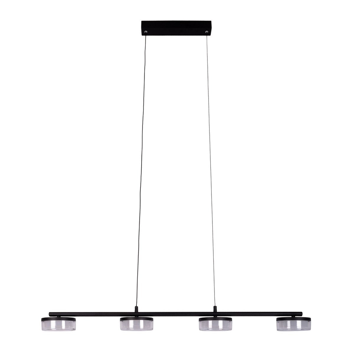 LED Pendelleuchte "CIMO" aus Metall und Kunststoff in Schwarz, mit integrierter LED, Länge 96 cm