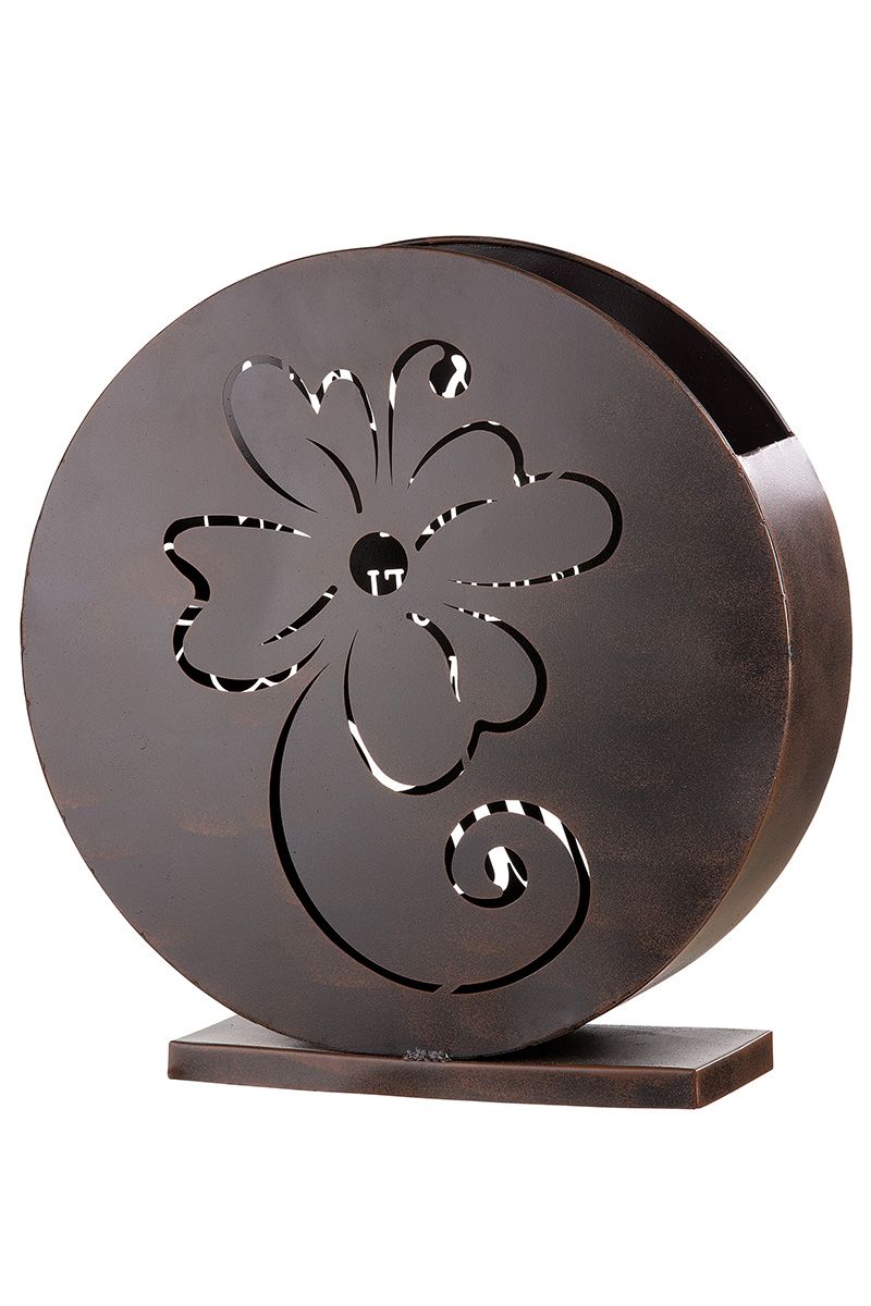 Metall Windlicht Glück - 2er Set