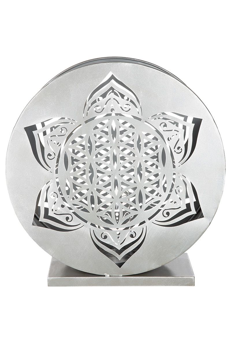 Metall Windlicht MANDALA - 2er Set