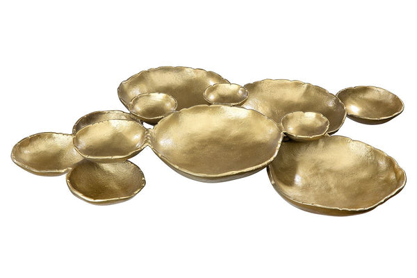 Aluminium Schale "Multiple" – Ein vielseitiges Dekorationshighlight in Silber oder Gold