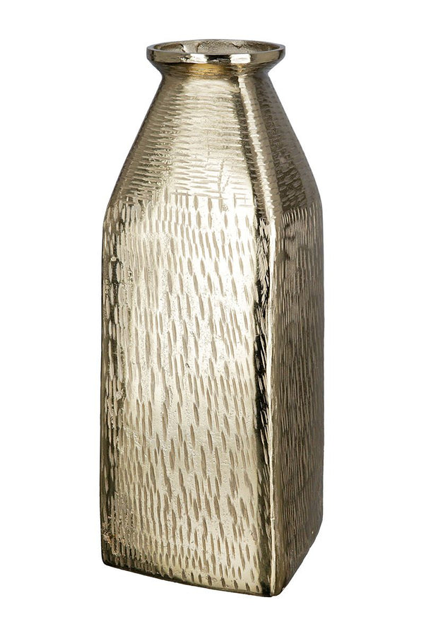 Aluminum vase "Lola" height: 30 cm gold-colored