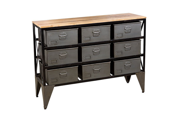 Industrial metal chest of drawers - industrial charm meets functionality