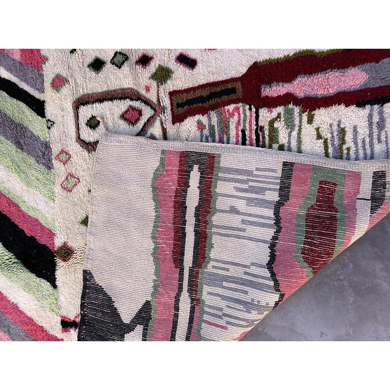 Marokkanischer Berberteppich aus reiner Wolle, 203 x 292 cm