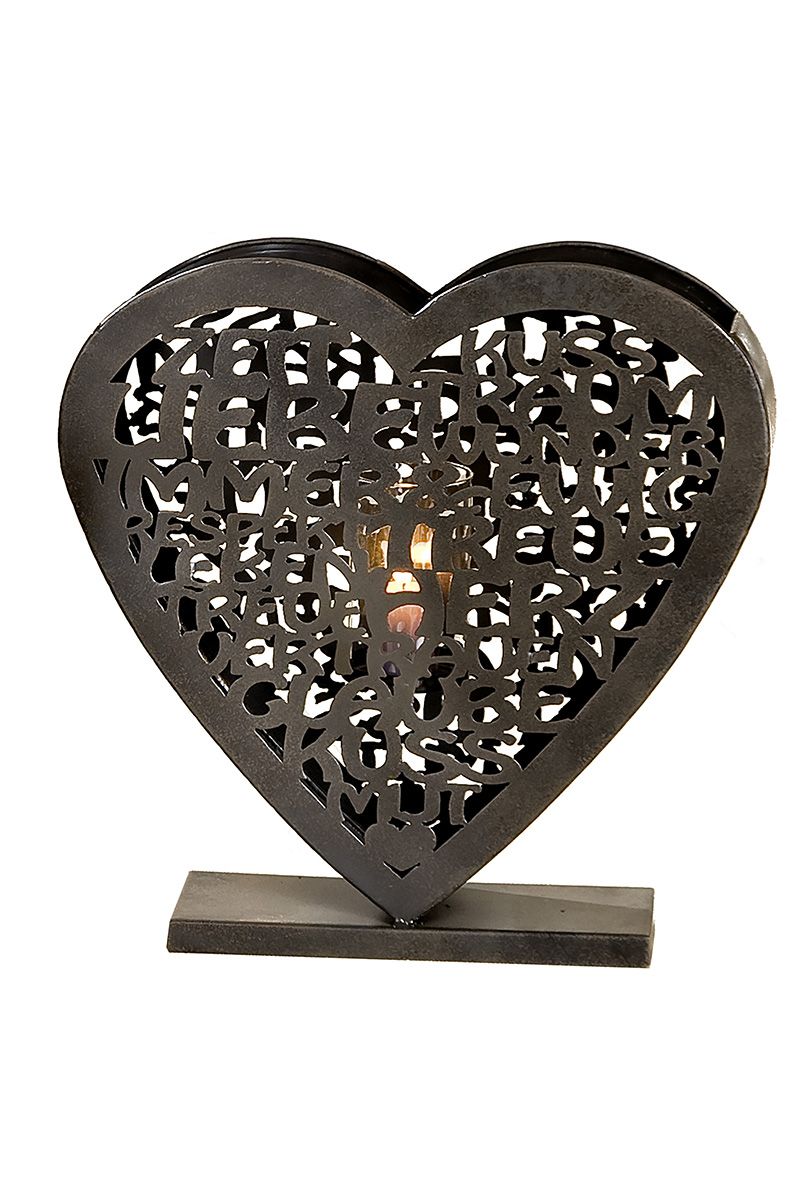 Metal lantern AMORE - set of 2