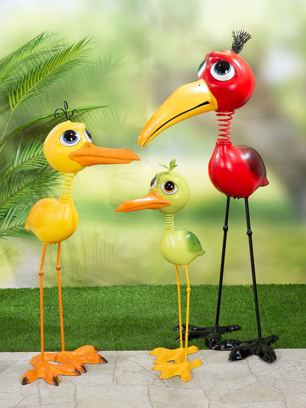 Flip Metall Vogelfiguren für den Außenbereich in Verschiedenen Farben
