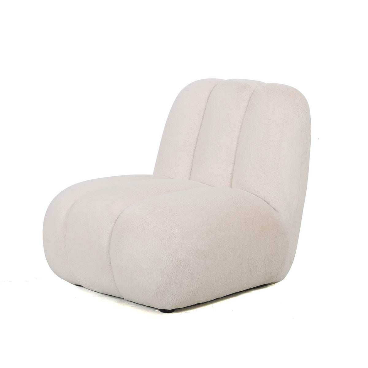 Sessel Amaris creme flauschig 87 x 73 x 74 cm