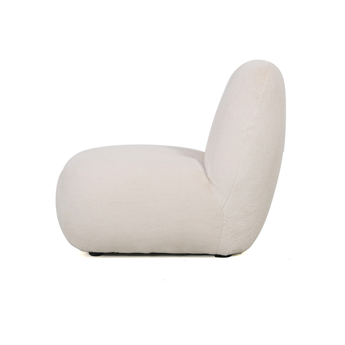 Sessel Amaris creme flauschig 87 x 73 x 74 cm