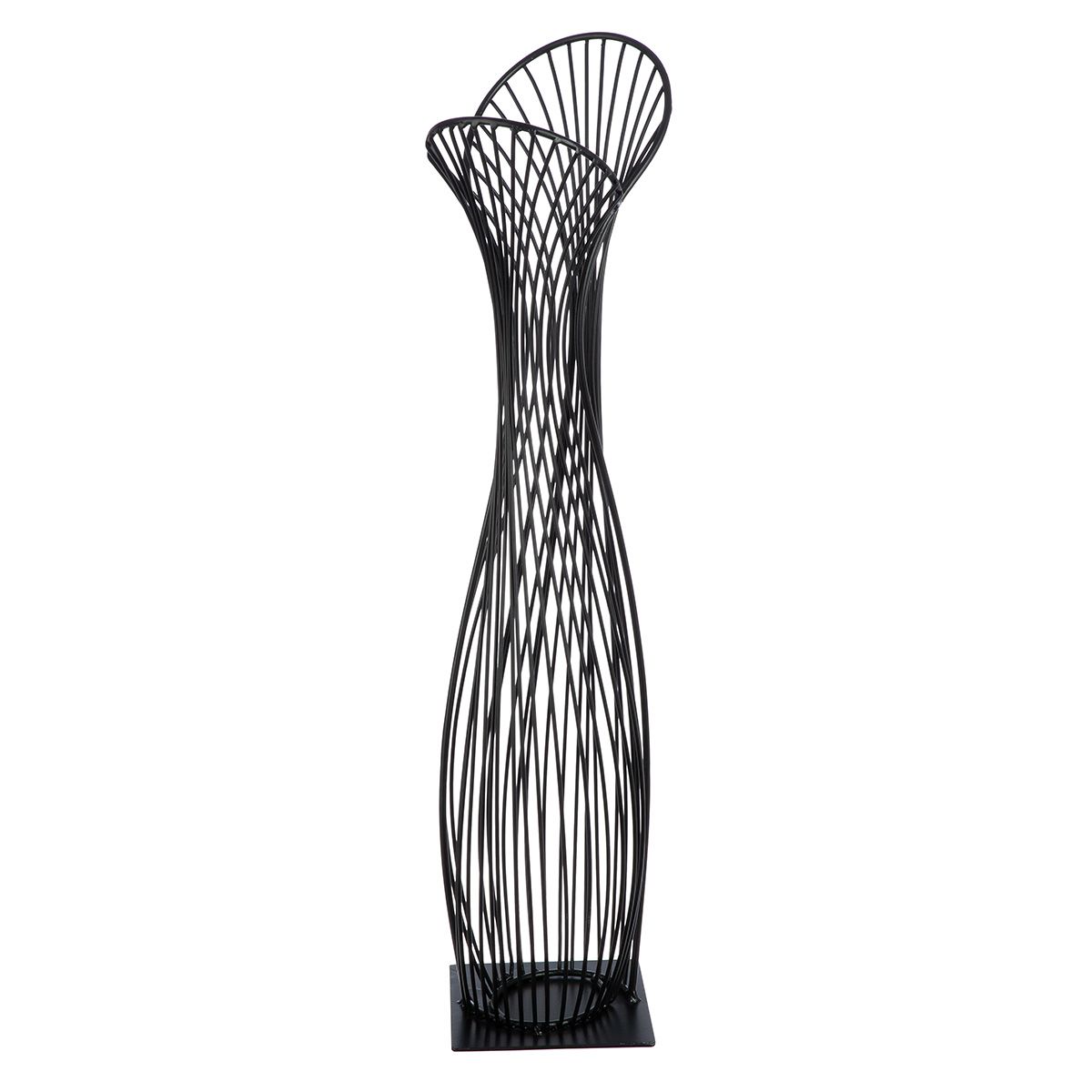 Decorative object The Connection – Stylish sculpture made of black metal