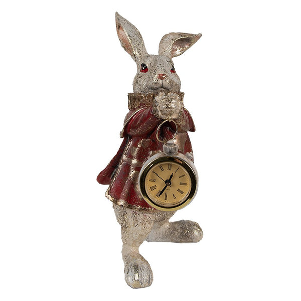 Decorative statue rabbit gold-colored 14x13x25 cm