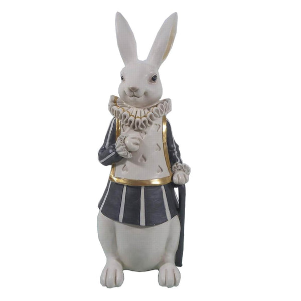 Decorative statue rabbit multicolored 11x10x27 cm