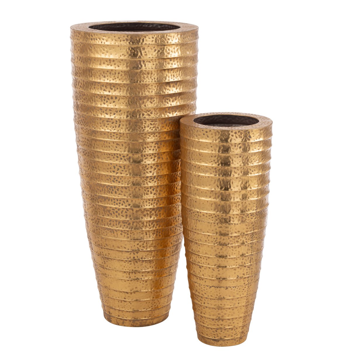 Metall Übertöpfe 2er Set Egypt Gold 122x50.5 cm und 89x35.5 cm