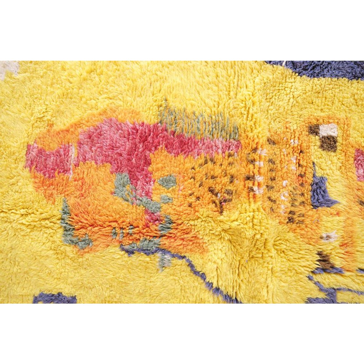 Berber Teppich in abstrakter Wolle 164 x 245 cm