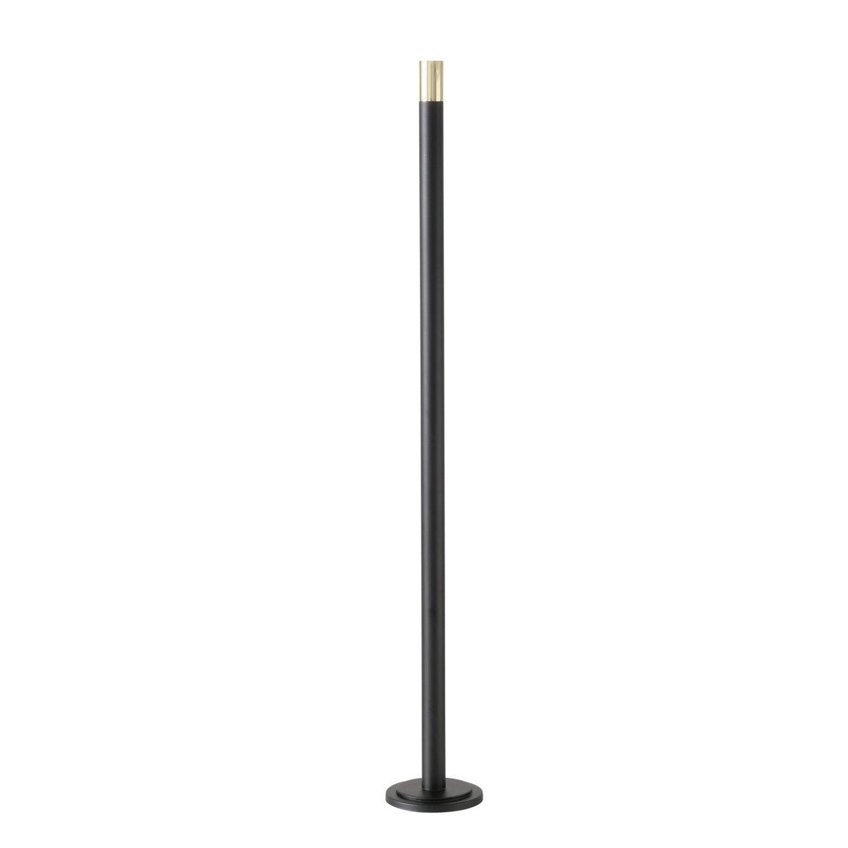 Kerzenhalter Bodenkerzenleuchter Mats Eisen Schwarz Gold Modern 76,5 cm Höhe