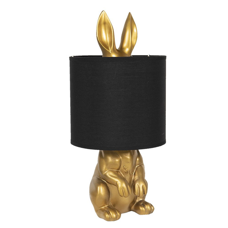 Table lamp rabbit gold colored? 20x42 cm E27/max. 1x60W