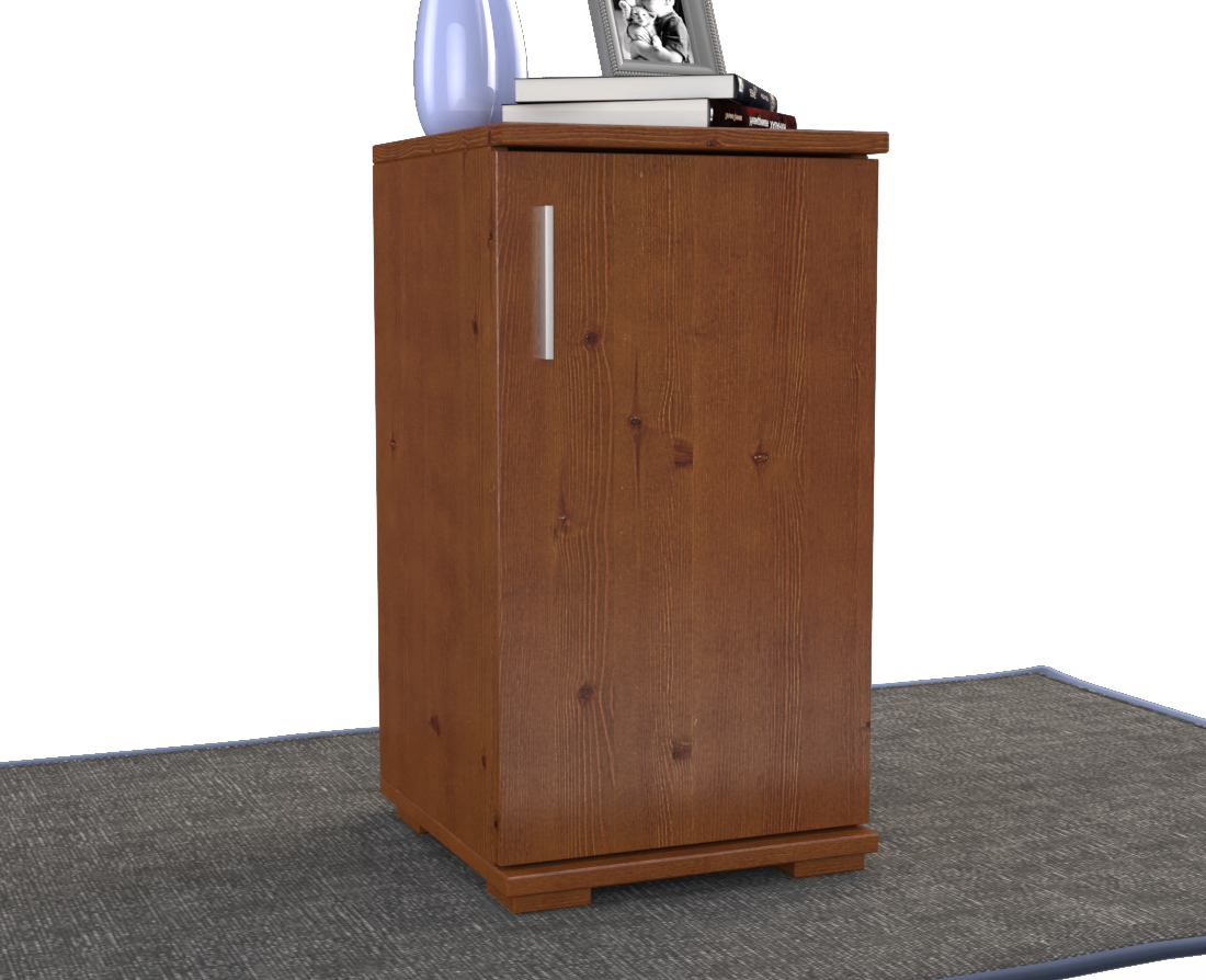 Nobis Kommode Sideboard | Anrichte | 1-Türig | 74cm hoch | 100% Bio Kiefer Massivholz