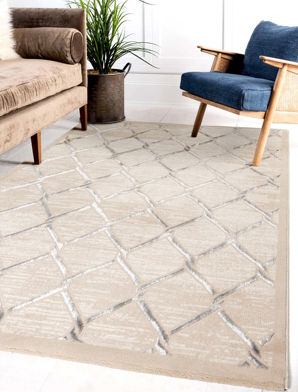Sehrazat LARA COLLECTION - Serie 700 Crème Een designtapijt in een klasse apart