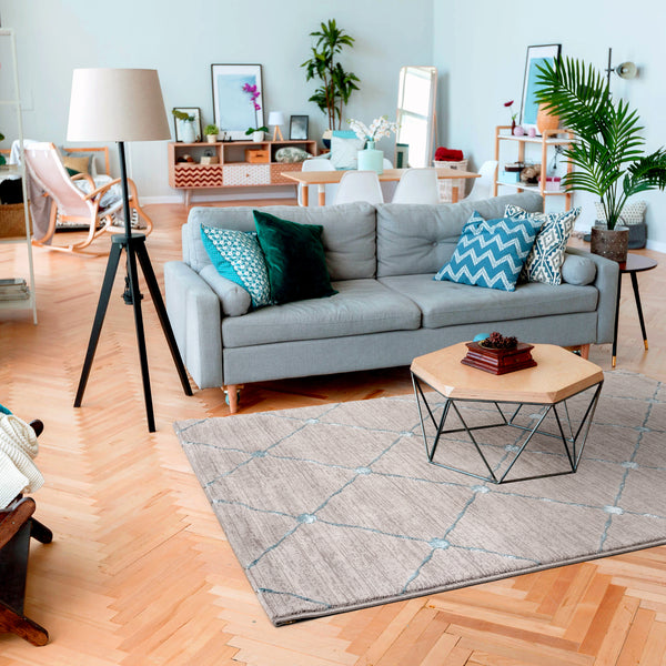 Sehrazat LARA COLLECTION - Serie 702 Blauw Een designtapijt in een klasse apart