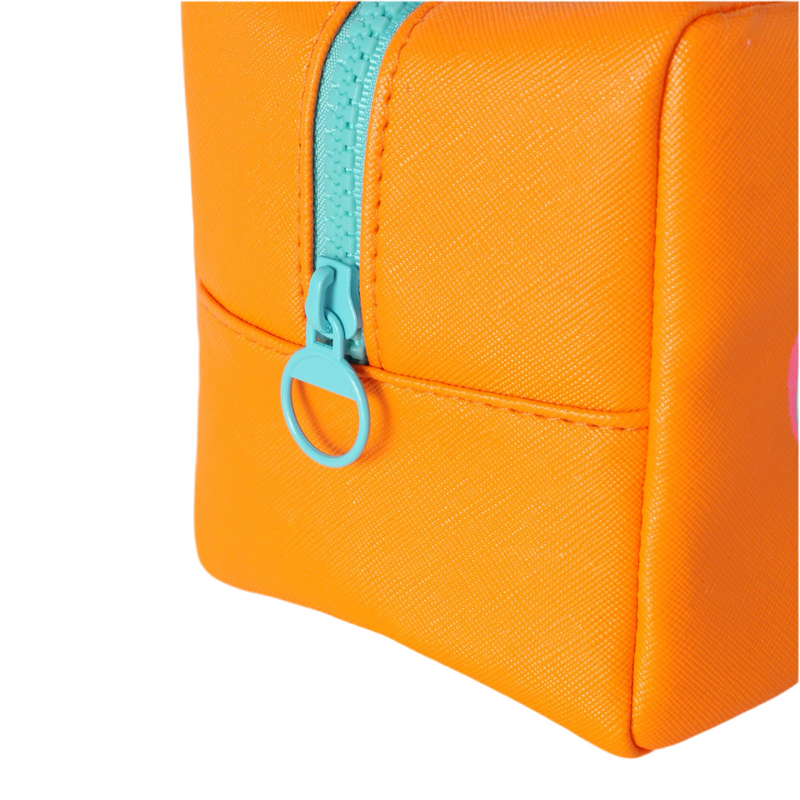 Cosmetic Bag Glam Bold Orange – Practical &amp; Stylish for On the Go