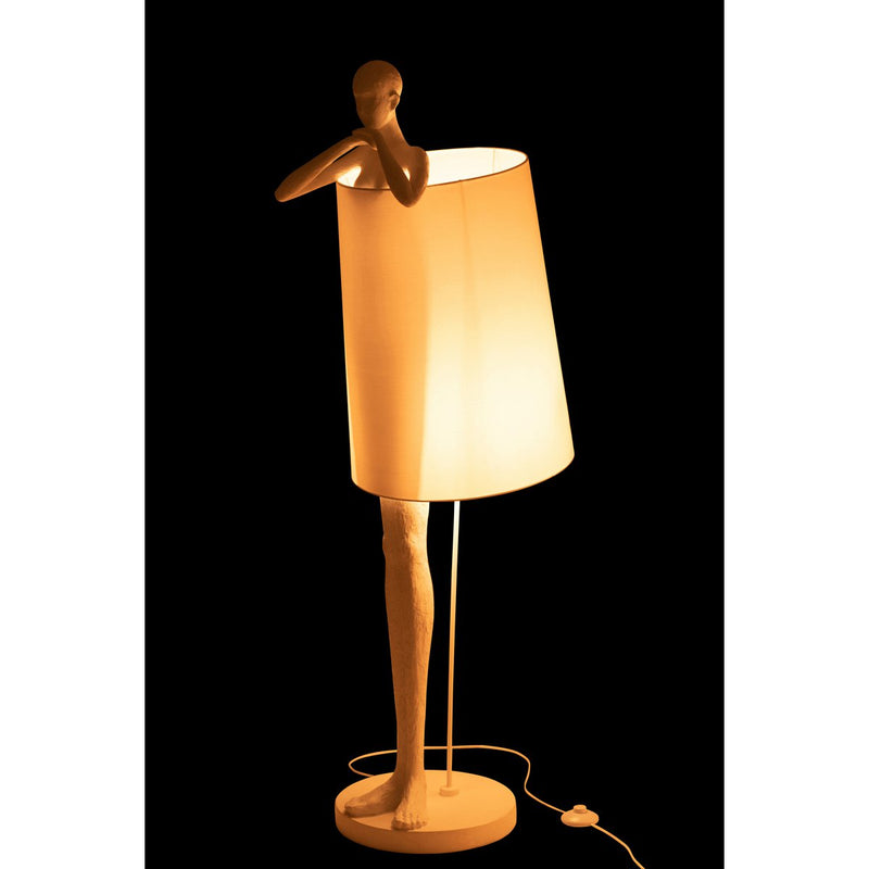 Stehlampe Art Human White E27 60W Polyresin Design